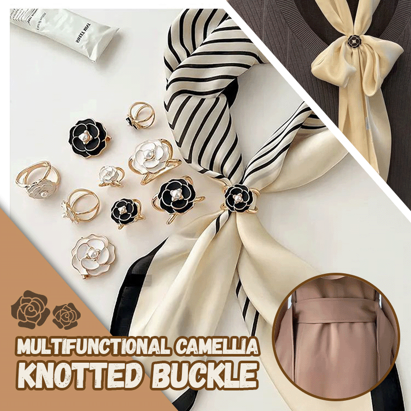Multifunctional camellia knot buckle