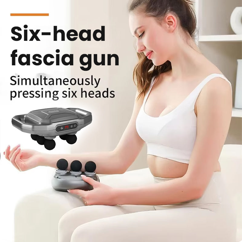 Six/Four-Head Integrated Multifunctional Massager Fascia Gun 💪