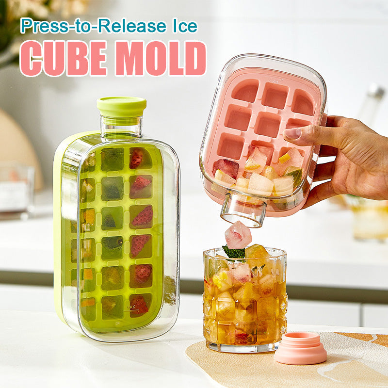 Press-to-Release Ice Cube Mold ❄️✨
