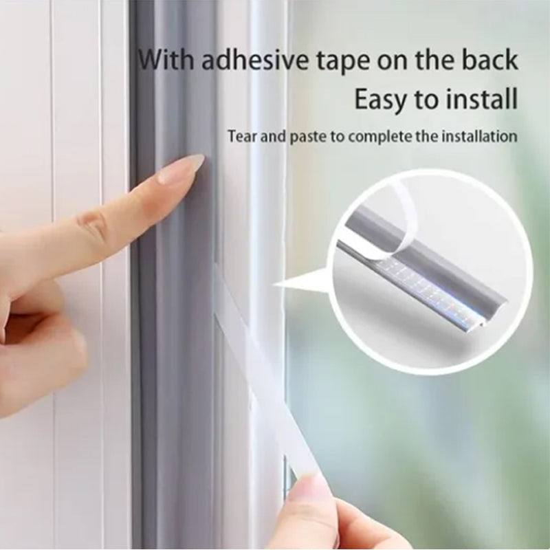 Self-adhesive seals for sliding doors and windows