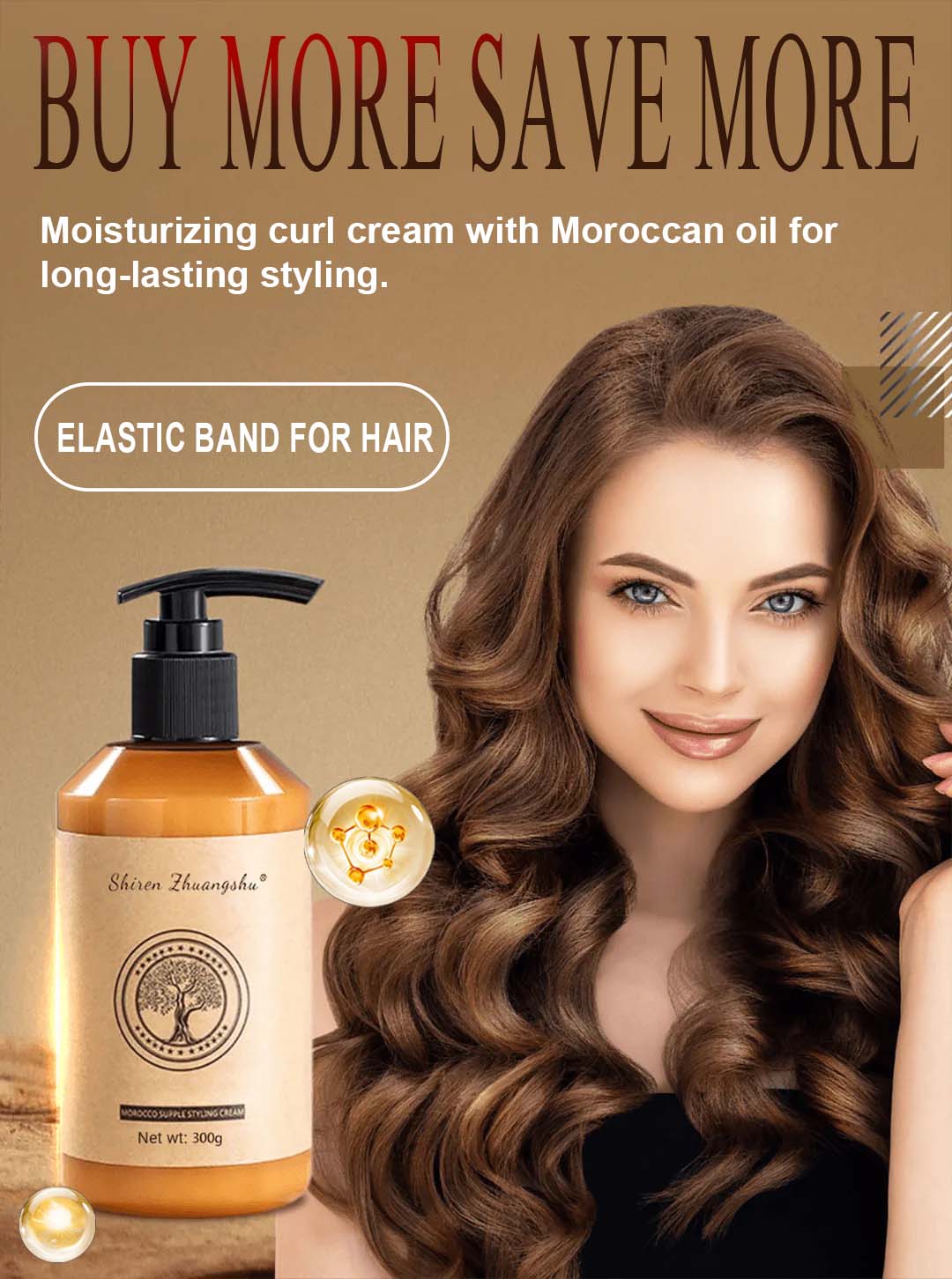 🔥2025 Hot Sale🔥Long-lasting styling volume moisturizing elasticity boosting cream for curly hair