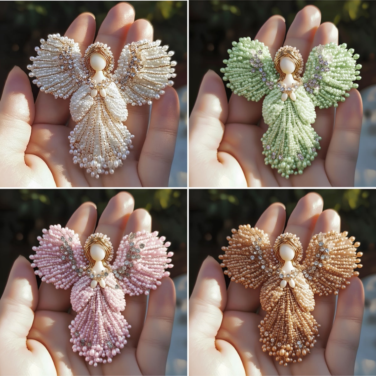 🔥LAST DAY 50% OFF💖Handmade Pearl Angel Brooch