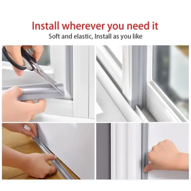 Self-adhesive seals for sliding doors and windows