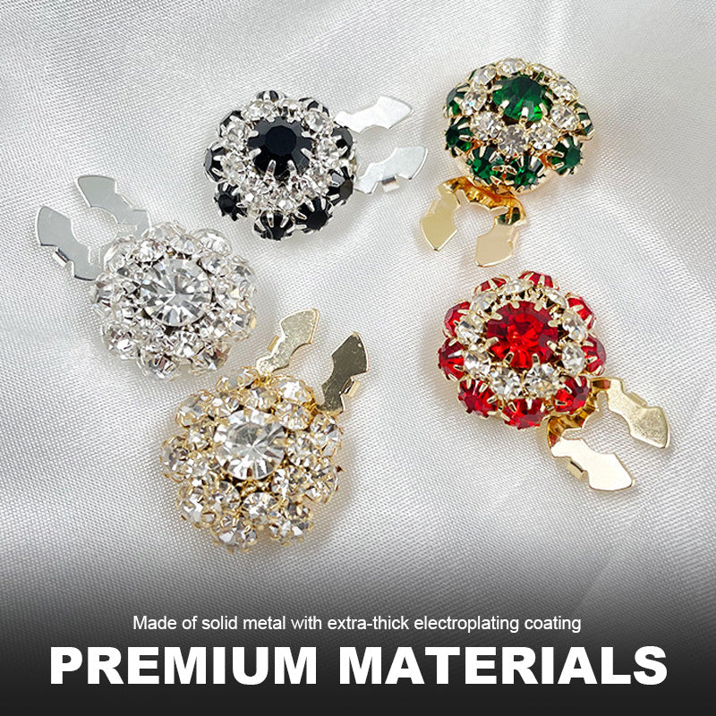 Floral diamond sleeve buttons