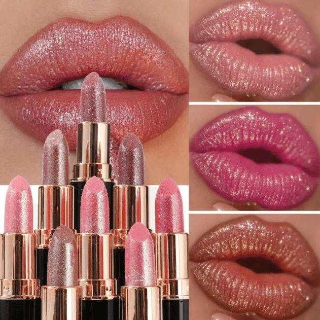 💖Diamond Lip Gloss Glitter Lipstick Waterproof(buy one get one free)