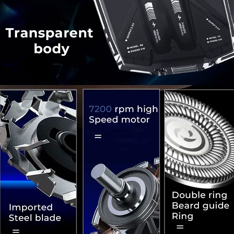 Transparent Double-Head Shaver