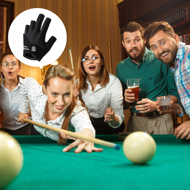 π± Breathable Anti-Slip Half-Finger Billiard Gloves