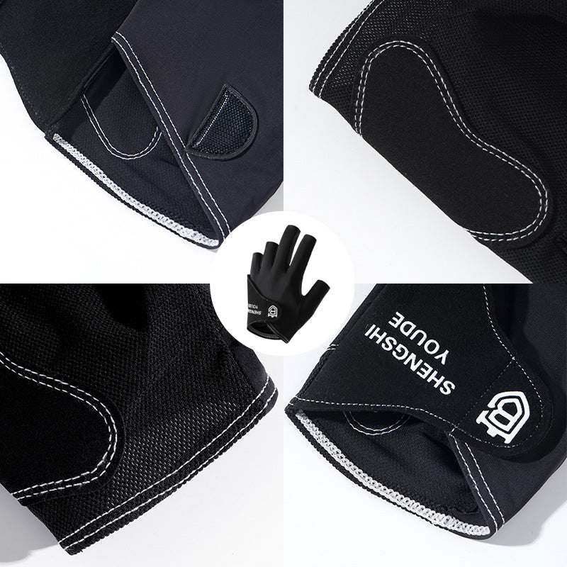 π± Breathable Anti-Slip Half-Finger Billiard Gloves