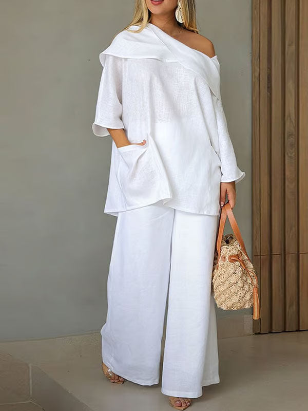 Ladies Top with Irregular Collar/Irregular Collar Ladies Top
