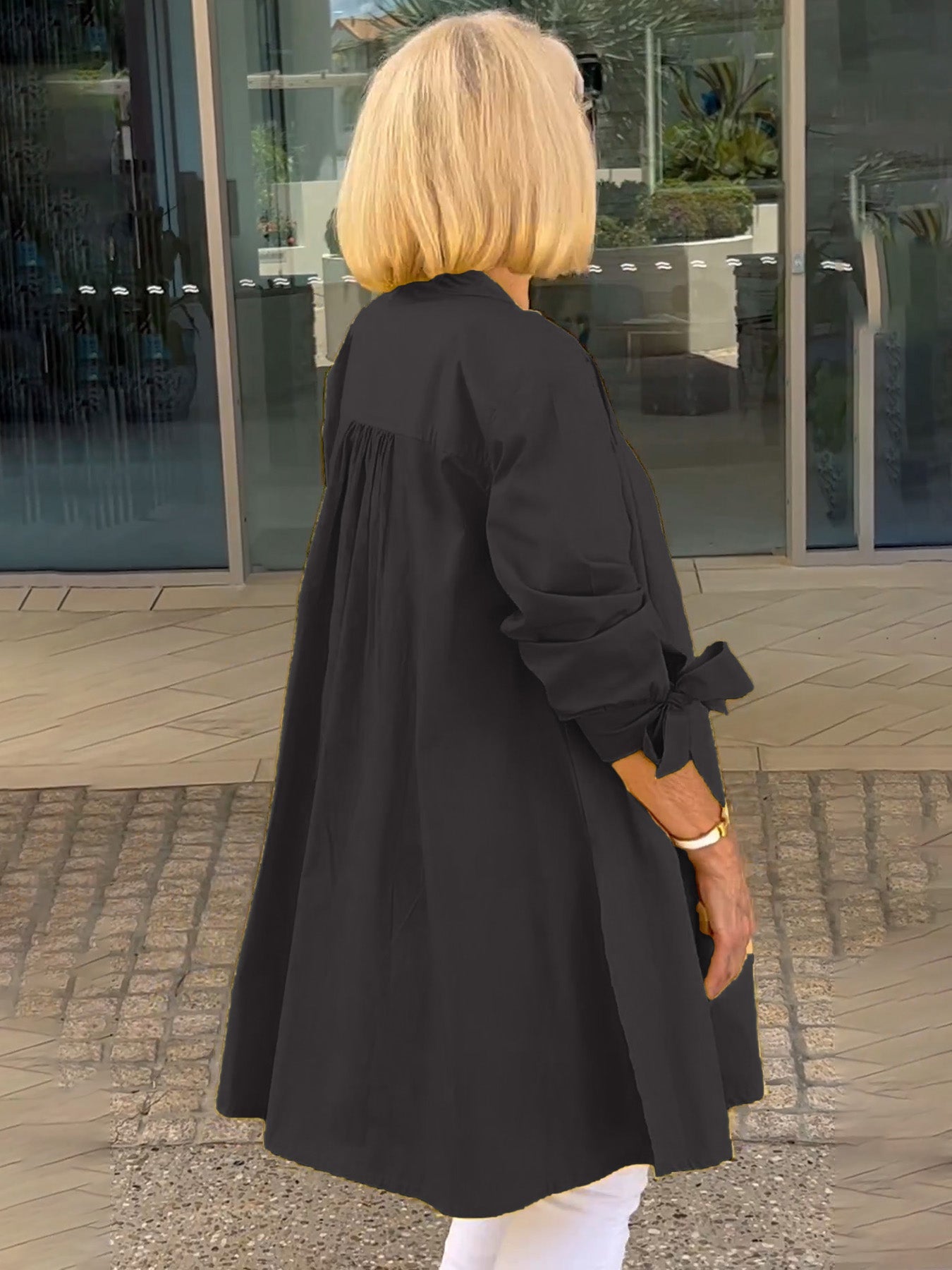 ✨Women's Casual Bow Cuff Cotton Cardigans