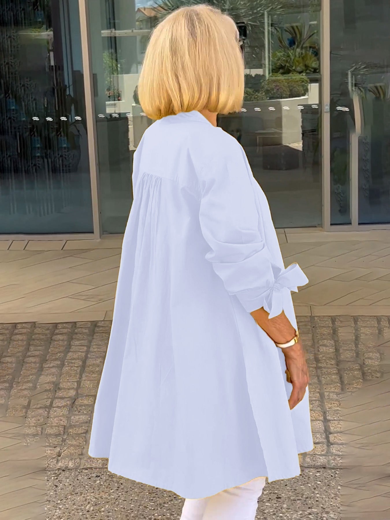 ✨Women's Casual Bow Cuff Cotton Cardigans