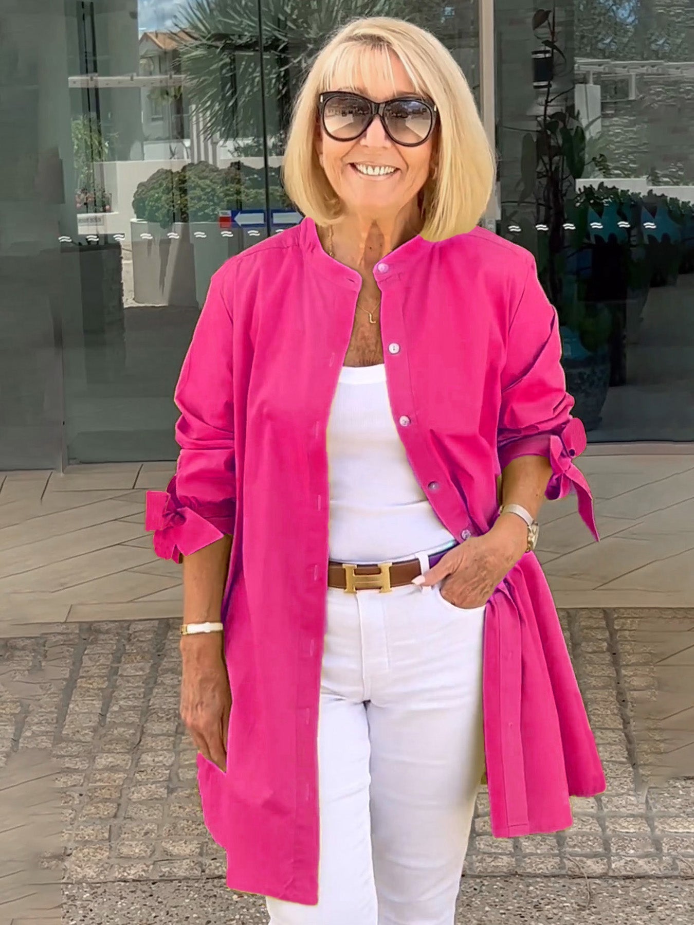 ✨Women's Casual Bow Cuff Cotton Cardigans