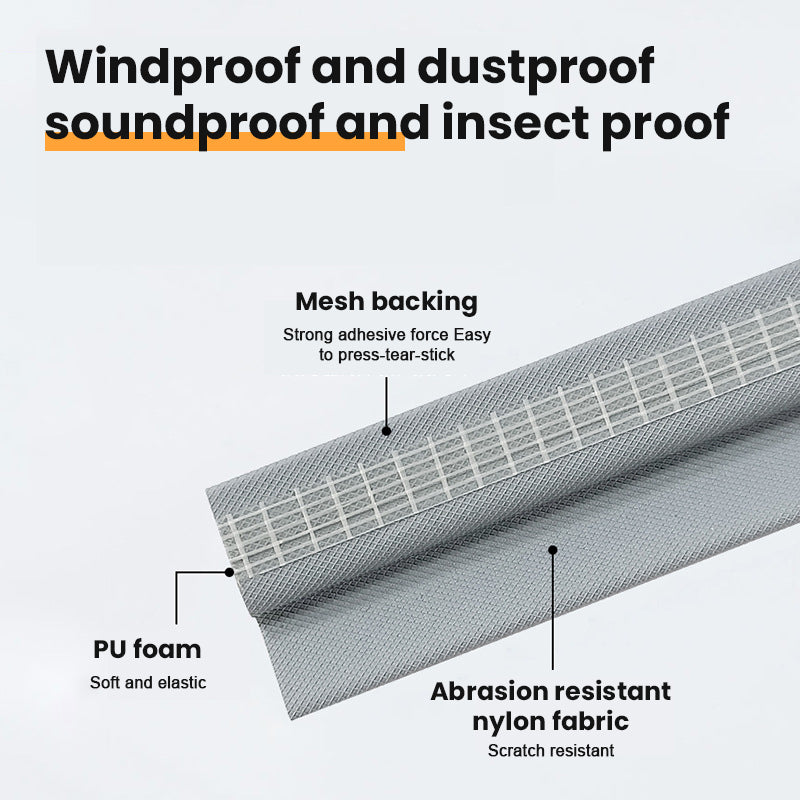 Self-adhesive seals for sliding doors and windows