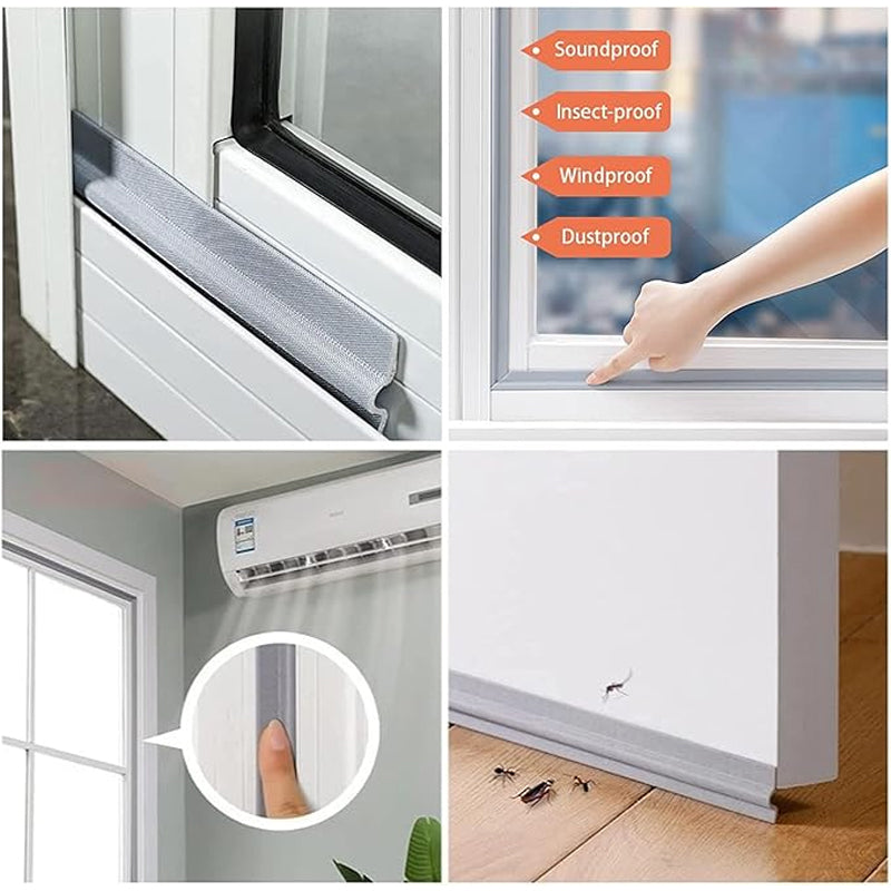 Self-adhesive seals for sliding doors and windows