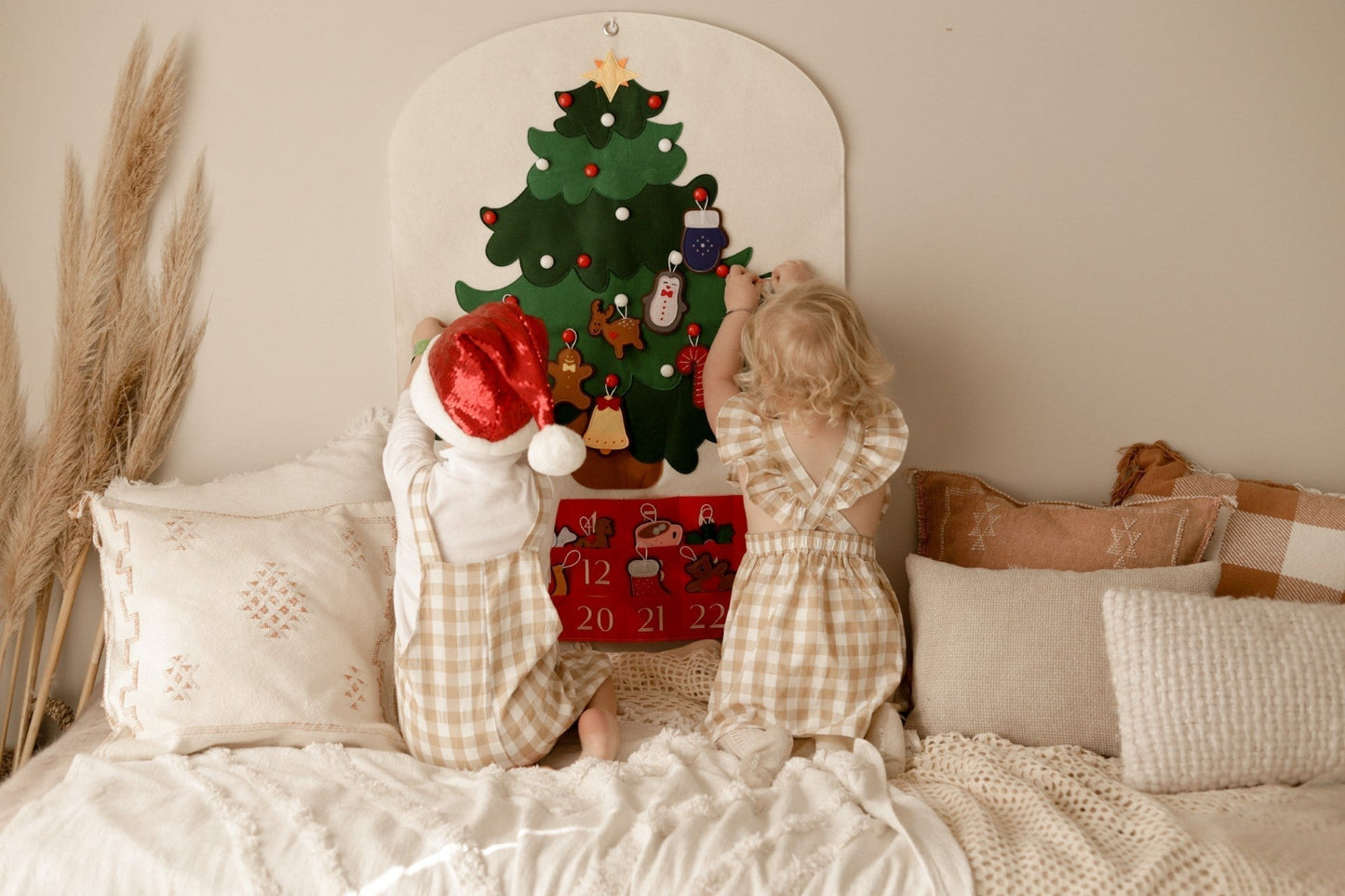 🎅Filz Adventskalender Weihnachtsbaum Patchwork Weihnachtskalender🎁