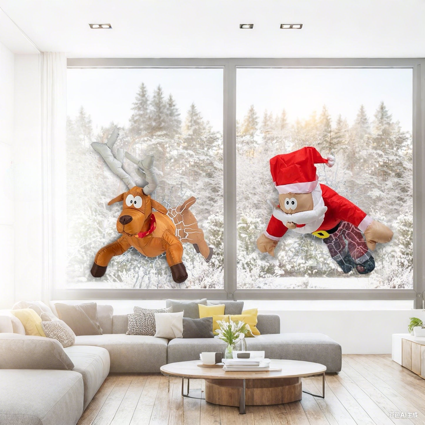 Crashing Reindeer & Santa Set