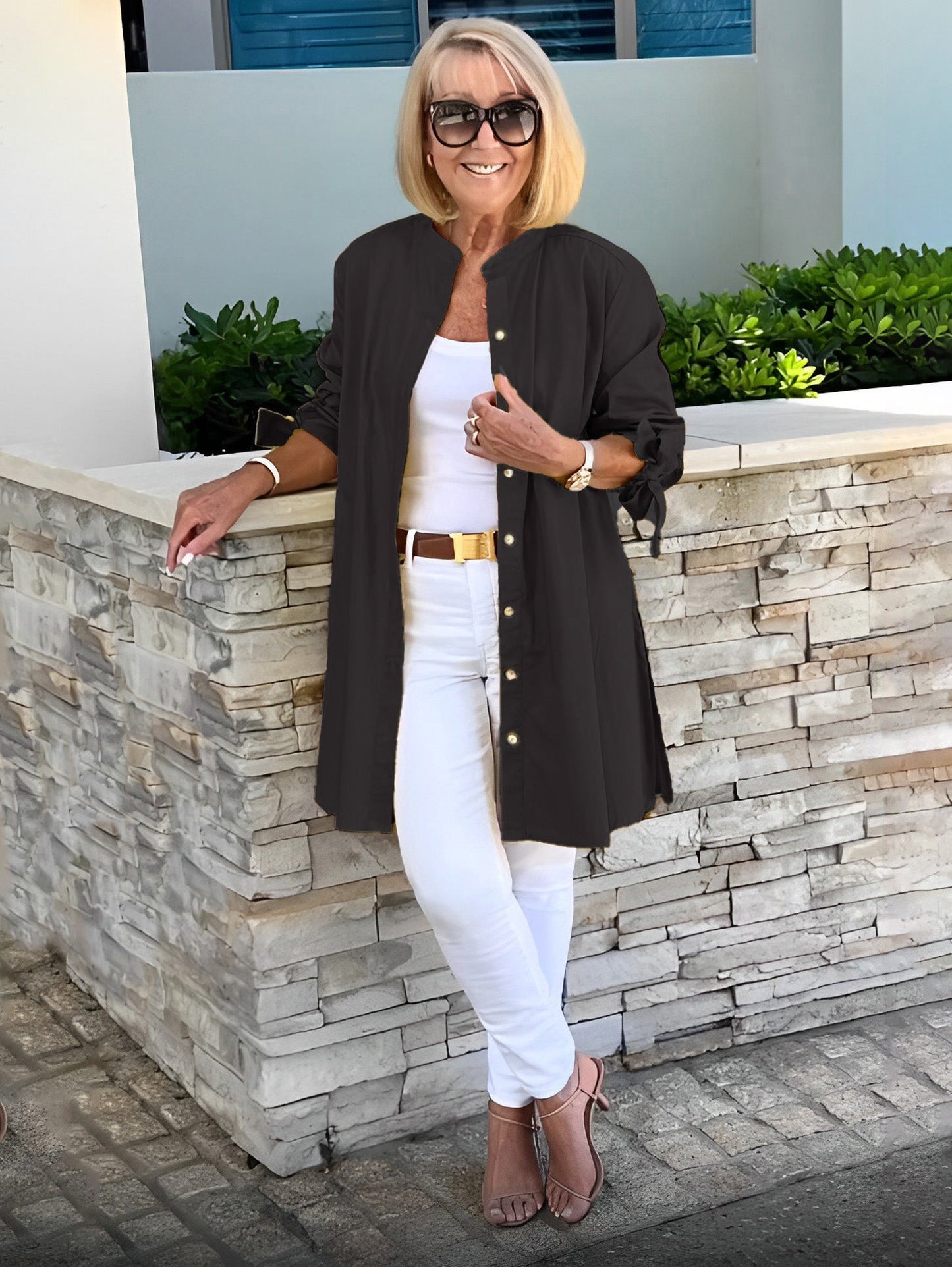 ✨Women's Casual Bow Cuff Cotton Cardigans