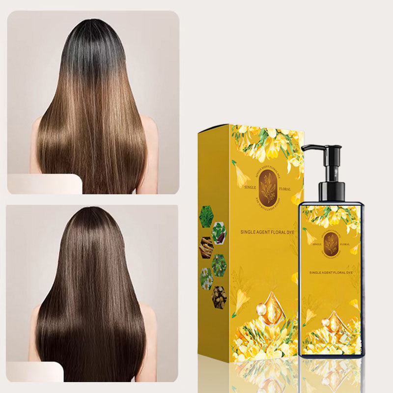 Nourishing plant-based hair coloring
