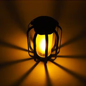ð¥Upgraded flickering flame solar lantern outdoor waterproof light