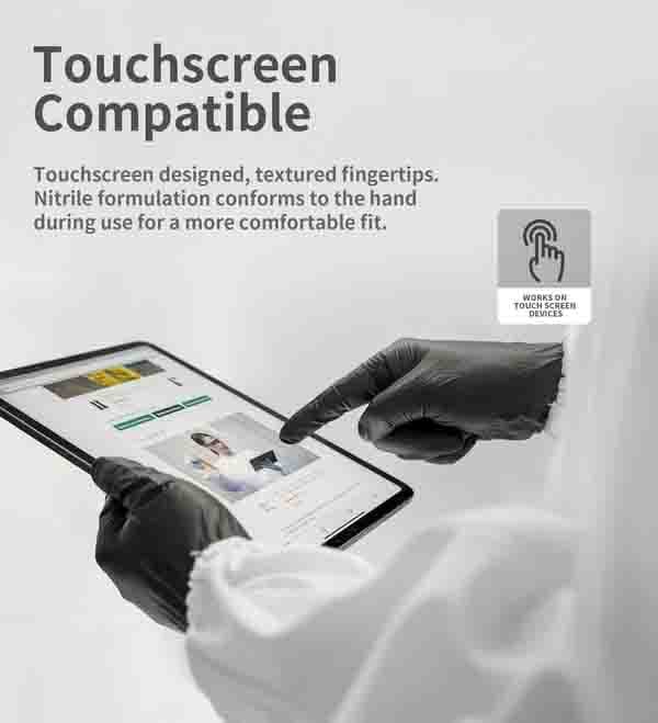 100/50 stuks zwarte nitril wegwerphandschoenen