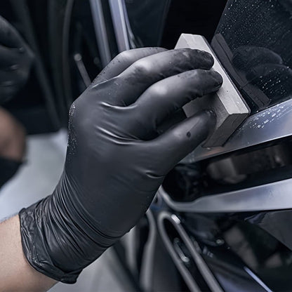 100/50 stuks zwarte nitril wegwerphandschoenen