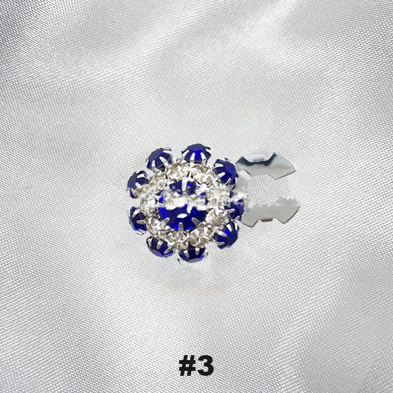 Floral diamond sleeve buttons