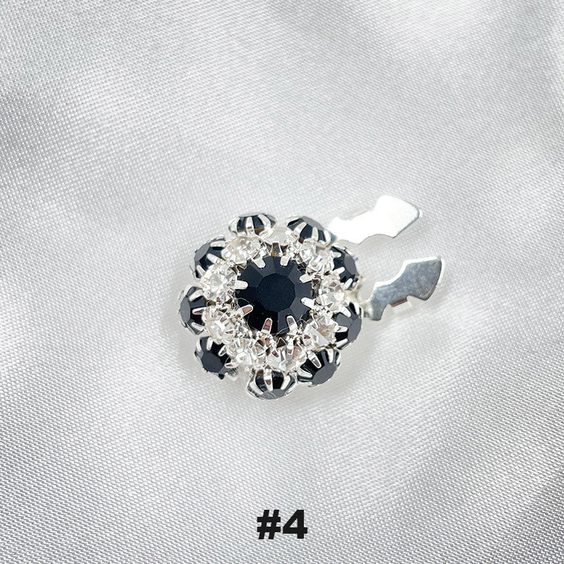 Floral diamond sleeve buttons