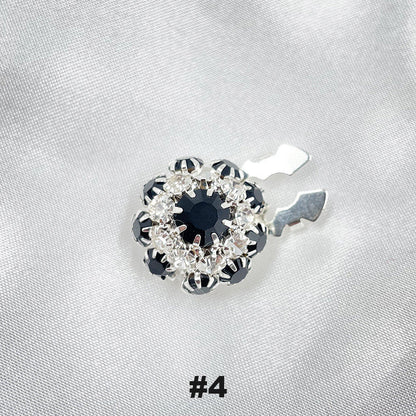 Floral diamond sleeve buttons