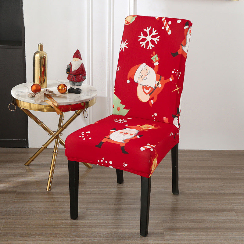 🎄Christmas elastic dining chair dust cover - a warm and festive atmosphere to accompany you through Christmas🎄
