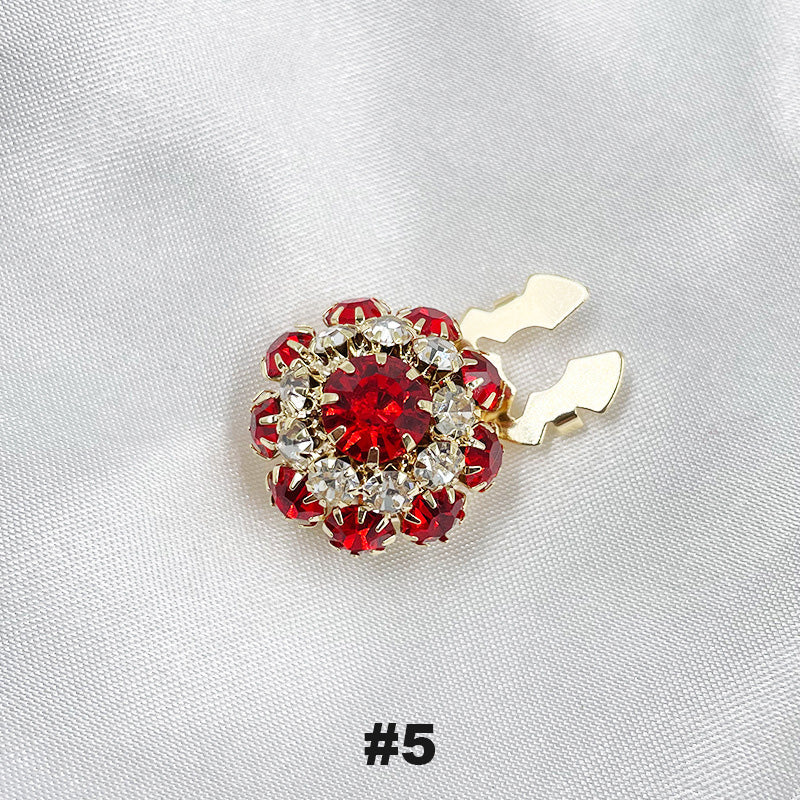 Floral diamond sleeve buttons