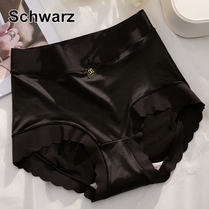 PAY1 GET 3(3PACKS) PREMIUM SATIN ANTIBACTERIAL ICE SILK MOISTURE-ABSORBING PANTIES