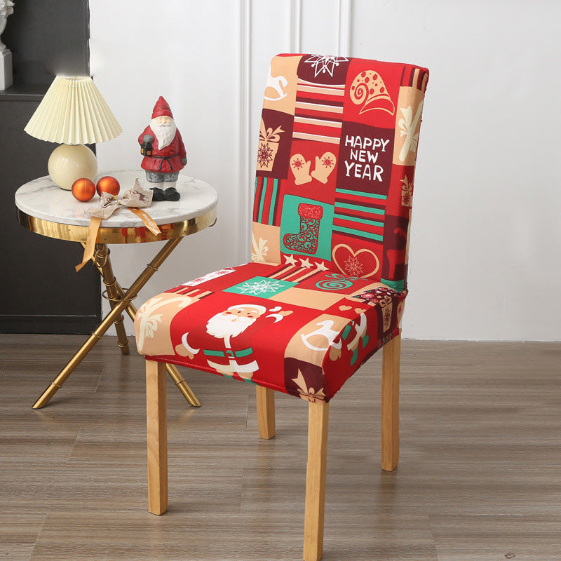 🎄Christmas elastic dining chair dust cover - a warm and festive atmosphere to accompany you through Christmas🎄