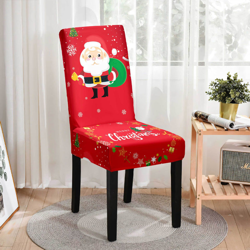 🎄Christmas elastic dining chair dust cover - a warm and festive atmosphere to accompany you through Christmas🎄