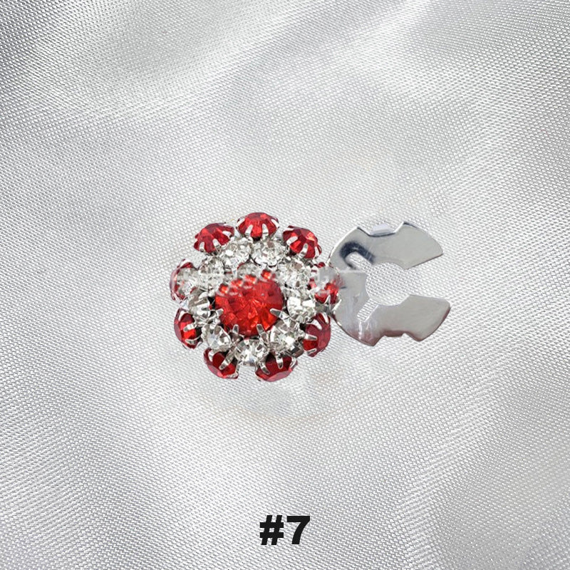 Floral diamond sleeve buttons