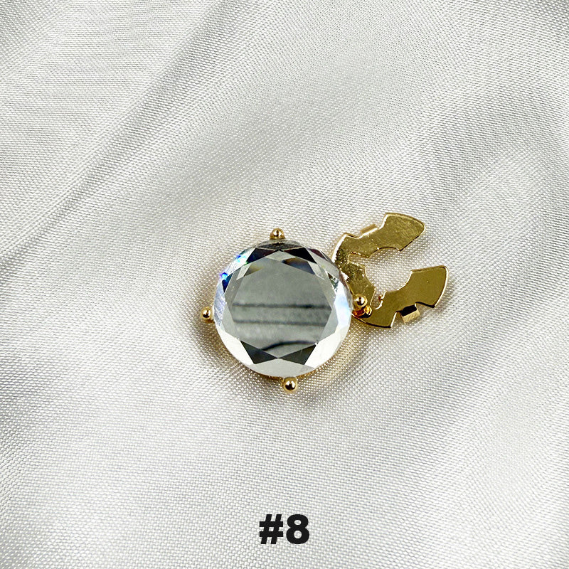 Floral diamond sleeve buttons