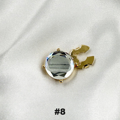 Floral diamond sleeve buttons