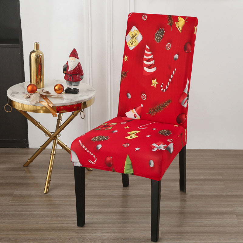 🎄Christmas elastic dining chair dust cover - a warm and festive atmosphere to accompany you through Christmas🎄