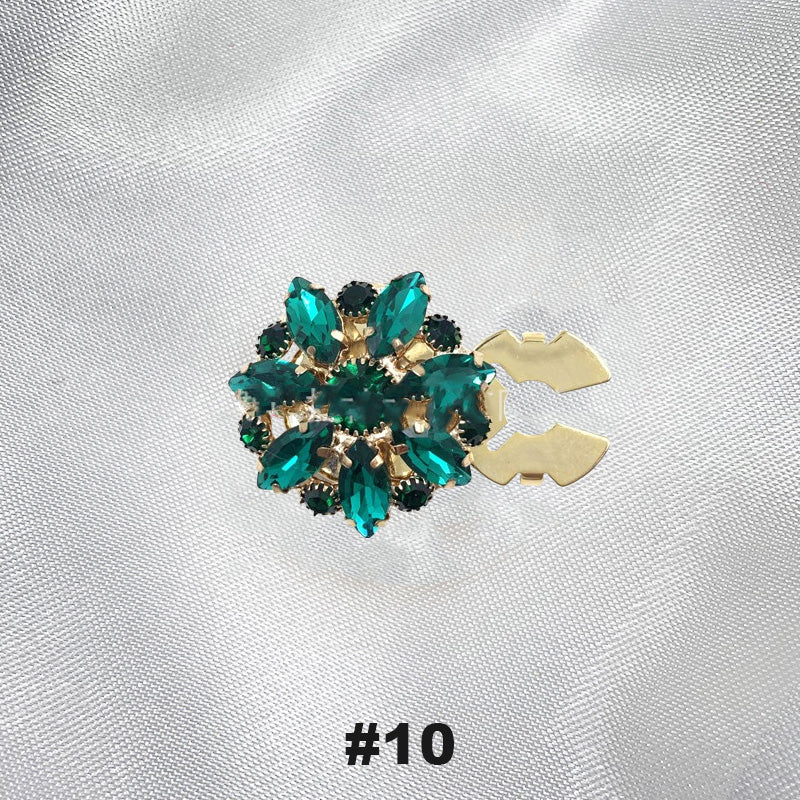 Floral diamond sleeve buttons