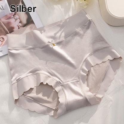 PAY1 GET 3(3PACKS) PREMIUM SATIN ANTIBACTERIAL ICE SILK MOISTURE-ABSORBING PANTIES