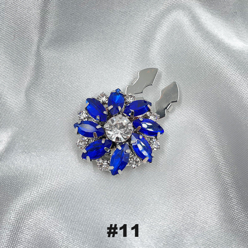 Floral diamond sleeve buttons