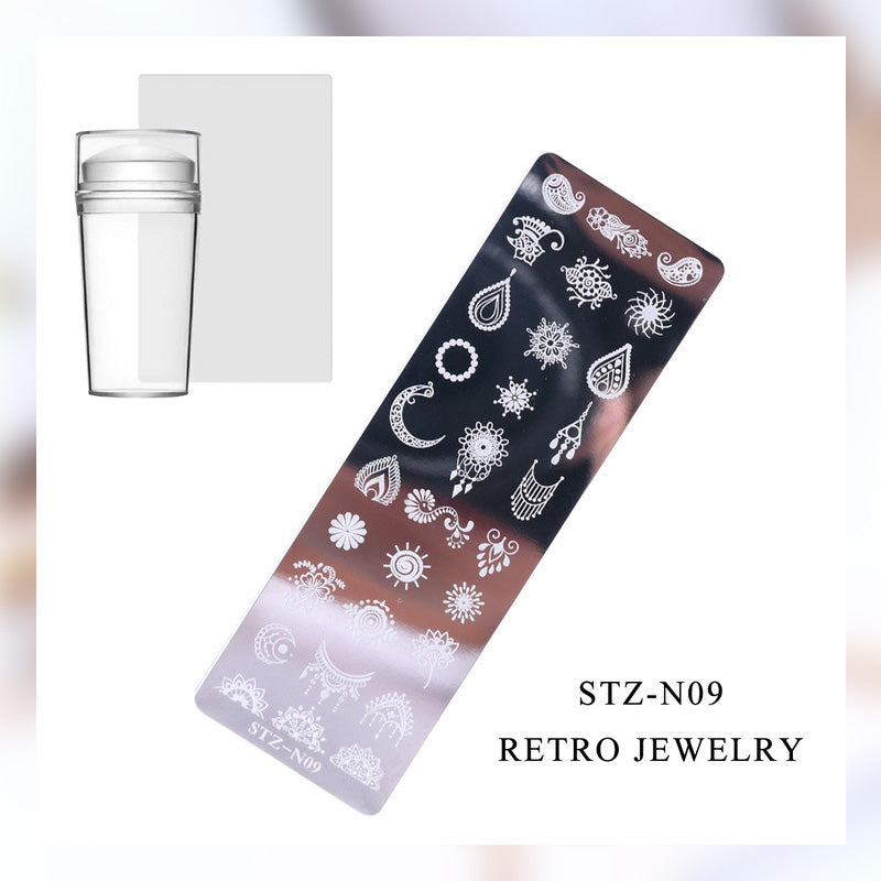 Unlimited Creativity✨: Personalized Nail Art Transfer Steel Plate, Let Your Fingertips Shine💅