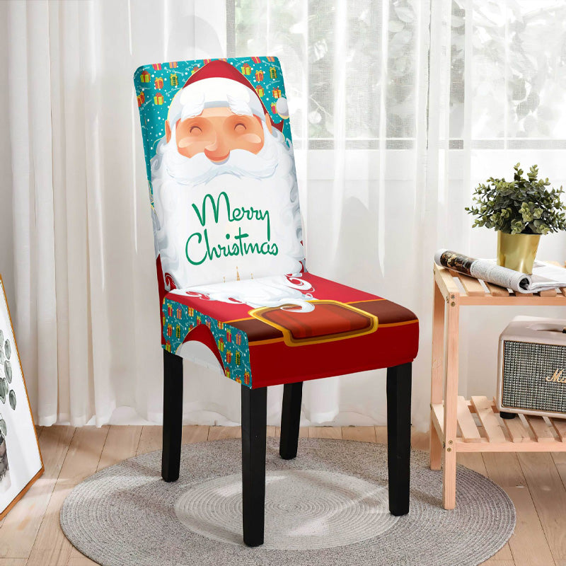 🎄Christmas elastic dining chair dust cover - a warm and festive atmosphere to accompany you through Christmas🎄
