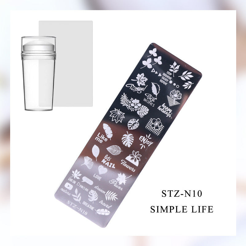 Unlimited Creativity✨: Personalized Nail Art Transfer Steel Plate, Let Your Fingertips Shine💅