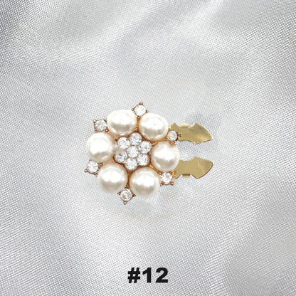 Floral diamond sleeve buttons