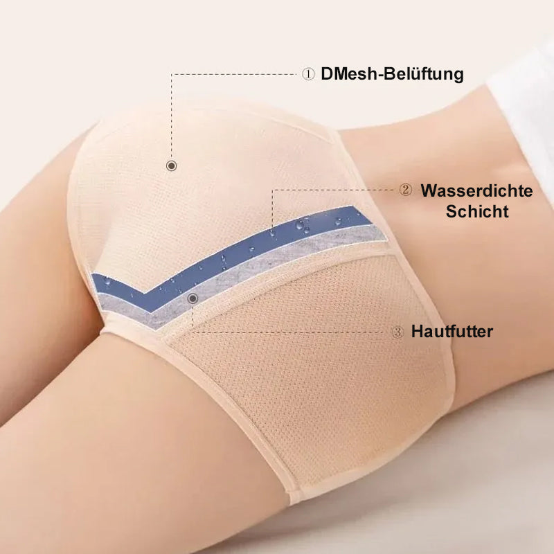 PAY1 GET 3(3PACKS) PREMIUM SATIN ANTIBACTERIAL ICE SILK MOISTURE-ABSORBING PANTIES