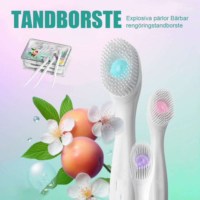 Exploding beads portable cleaning toothbrush💧✨