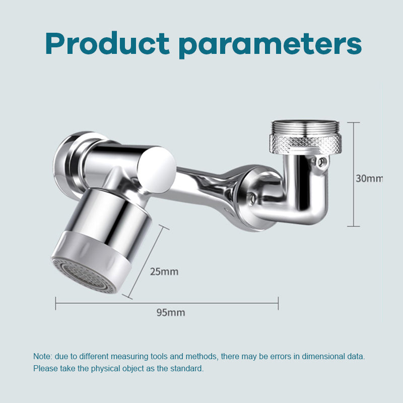 🚰Universeller Spültischhahn-✨360° drehbare Wasserhahn-Luftsprudler-Verlängerung