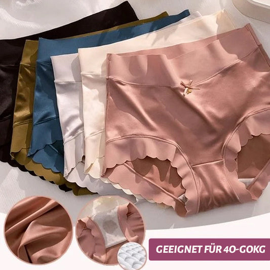 PAY1 GET 3(3PACKS) PREMIUM SATIN ANTIBACTERIAL ICE SILK MOISTURE-ABSORBING PANTIES