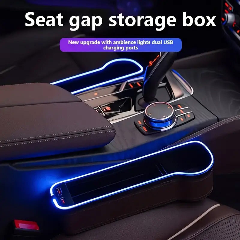 Car Seat Storage Box with Led Ambient Light