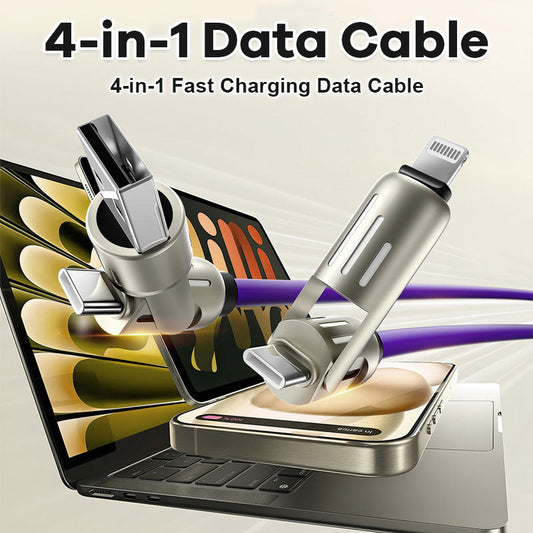 Four-In-One Fast Charging Data Cable